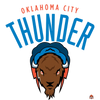 Autocollant logo nba Oklahoma_city_thunder - Sticker