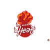Décoration autocollante basket nba Miami_HEAT - Sticker