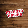 Décoration autocollante basket nba logo atlanta hawks