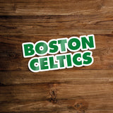 Autocollant de basket nba logo boston celtics