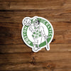 Sticker basket décor nba logo boston celtics