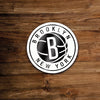 Sticker basket décor nba logo brooklyn nets