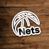 Sticker logo décoratif nba logo brooklyn nets