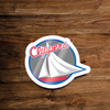 Sticker basket décor nba logo LA Clippers