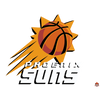 Adhésif pour fan nba Phoenix_Suns - Sticker autocollant logo