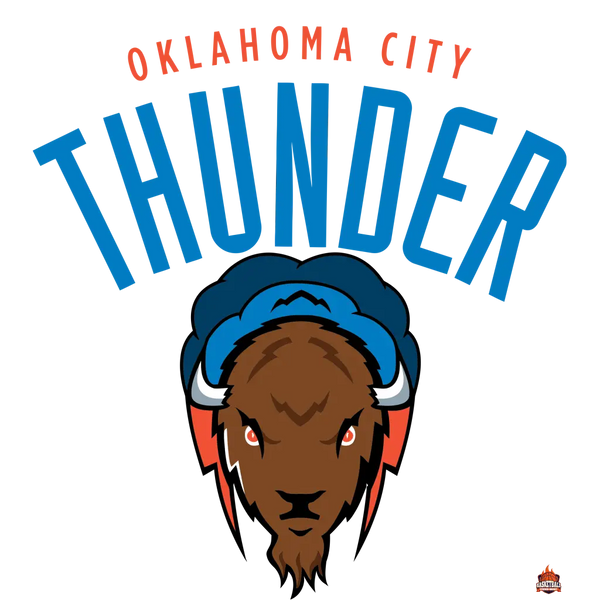 Autocollant logo nba Oklahoma_city_thunder - Sticker