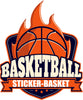 Sticker autocollan  basket decoraration basketball