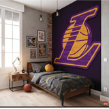 Visualisation Papier peint Basketball logo LAKERS