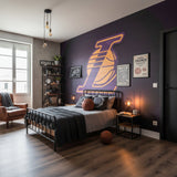 Visualisation Papier peint Basketball logo LAKERS