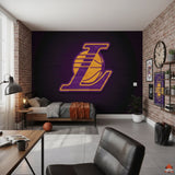 Visualisation Papier peint Basketball logo LAKERS