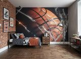 Visualisation Papier Peint Basketball Personnalisé - Déco Sportive Sur Mesure