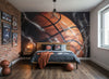 Visualisation Papier Peint Basketball Personnalisé - Déco Sportive Sur Mesure