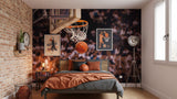 Visualisation Papier Peint Basketball Sports 2 - Déco Murale Sur Mesure