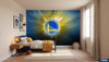 Visualisation Papier Peint Golden State Warriors - Déco Basketball Sur Mesure