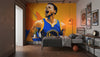 Visualisation Papier peint Stephen Curry Golden State Warriors - Déco Basket