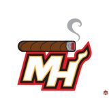 Sticker basket décor nba Miami_HEAT - Sticker autocollant