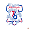 Sticker basket décor nba Philadelphia_76ers - Sticker