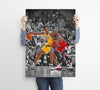 Michael Jordan vs Kobe Bryant Poster, affiche NBA, Wall Art, Fan Art, Man Cave, Kids Decor, Digital Download