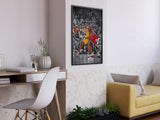 Michael Jordan vs Kobe Bryant Poster, affiche NBA, Wall Art, Fan Art, Man Cave, Kids Decor, Digital Download