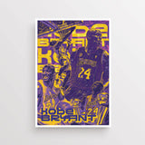 Kobe Bryant- Art Print - Basketball - Affiche sportive - Photo de basket-ball - Cadeau sportif, Affiche NBA - La Lakers