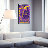 Kobe Bryant- Art Print - Basketball - Affiche sportive - Photo de basket-ball - Cadeau sportif, Affiche NBA - La Lakers