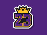 8 Stickers Basketball Lakers Team, Stickers équipe des Lakers, Los Angeles Basketball Team, LeBron James Stickers